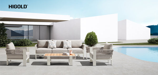LIVING BORROMEO TAUPE + MESA DE CENTRO