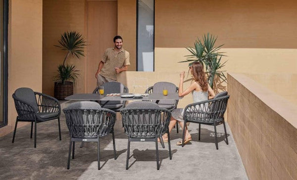 COMEDOR BARI CHARCOAL 6 PUESTOS