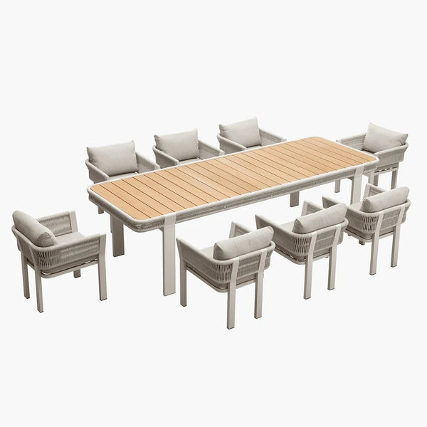 COMEDOR BORROMEO TAUPE 8 PUESTOS BY CLAUDIO BELLINI