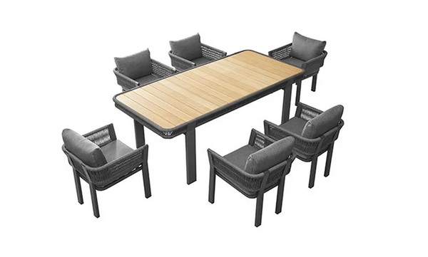 COMEDOR BORROMEO BLACK 6 PUESTOS