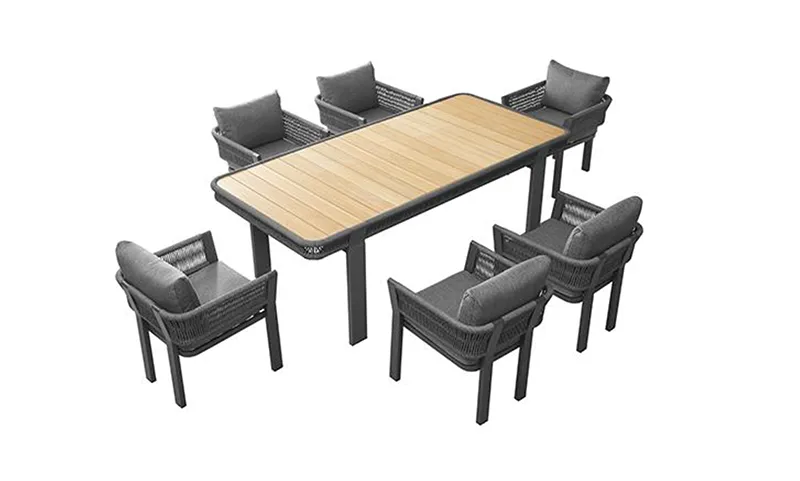 COMEDOR BORROMEO BLACK 6 PUESTOS