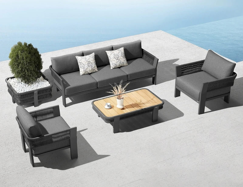LIVING BORROMEO BLACK + MESA DE CENTRO