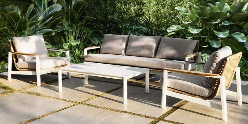 LIVING REYNE IVORY + MESA DE CENTRO