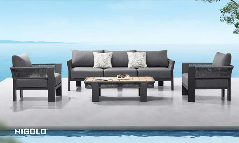 LIVING BORROMEO BLACK + MESA DE CENTRO