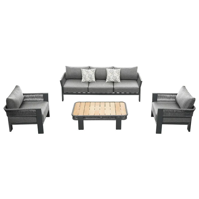 LIVING BORROMEO BLACK + MESA DE CENTRO