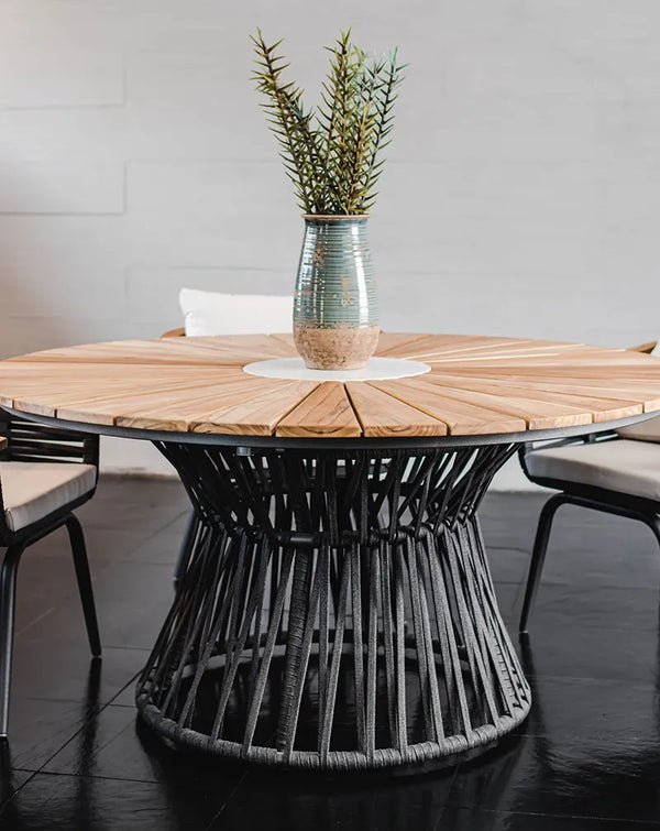 Mesa de comedor Francia o Montecarlo 150 tablero teca