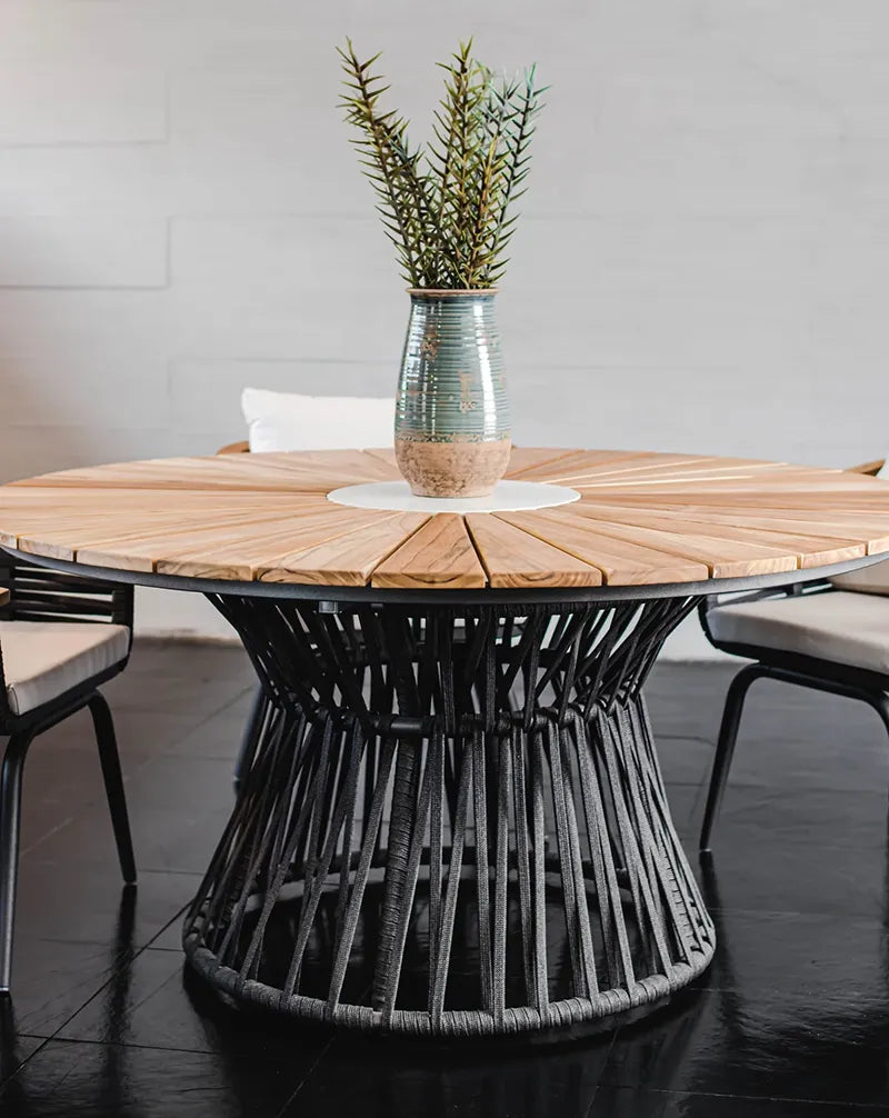 Mesa de comedor Francia o Montecarlo 200 tablero teca